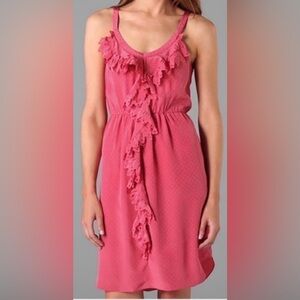 Rebecca Taylor Pink Punched Cami Silk Mini
Dress Size 8
